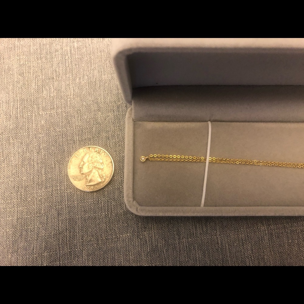 delicate diamond necklace